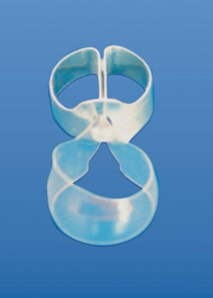 Kit of Premolar Transparent Contoured Matrices Combined with Clamp 16pcs