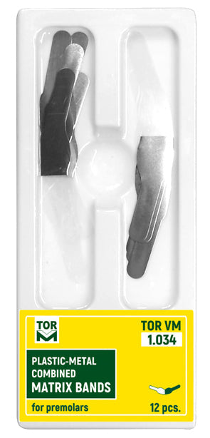 Plastic-Metal Combined Matrix Bands for Premolars 12pcs medical equipment for hospital and laboratory use