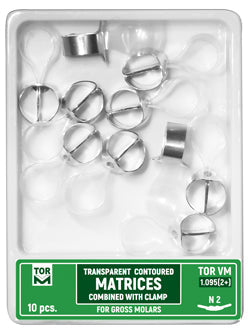 Transparent Contoured Matrices Combined with Clamp for Gross Molars 10pcs medical equipment for hospital and laboratory use