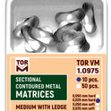 Medium Sectional Contoured Matrices with Ledge 50pcs medical equipment for hospital and laboratory use