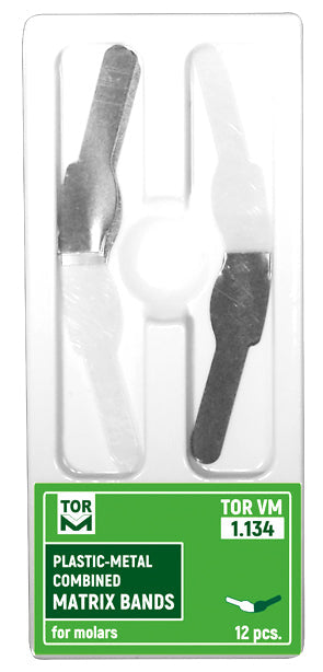 Plastic-Metal Combined Matrix Bands for Molars 12pcs medical equipment for hospital and laboratory use