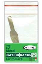 Metal Matrix Bands for Molars Shape 3 (One Side Ledge) 12pcs