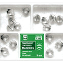 Kit of Molar Transparent Contoured Matrices Combined with Clamp 16pcs medical equipment for hospital and laboratory use