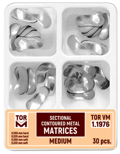 Medium Sectional Contoured Matrices of Four Types 30pcs medical equipment for hospital and laboratory use