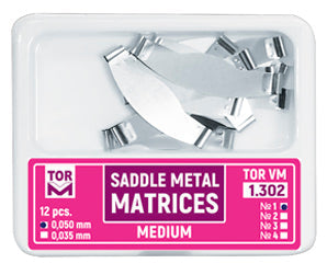 Saddle Metal Matrices Medium (Shape 3) 12pcs medical equipment for hospital and laboratory use