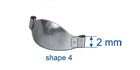 Saddle Contoured Metal Matrices Small (Shape 4) 12pcs