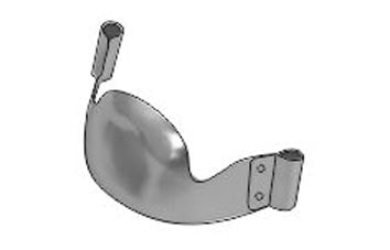 Saddle Contoured Metal Matrices Medium (Shape 2) 12pcs