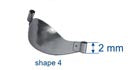 Saddle Contoured Metal Matrices Medium (Shape 4) 12pcs