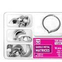 Kit of Saddle Contoured Metal Matrices 18pcs with Ring medical equipment for hospital and laboratory use