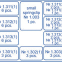 Saddle Contoured Metal Matrices. Universal Kit for Premolars 36pcs