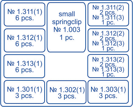 Saddle Contoured Metal Matrices. Universal Kit for Premolars 36pcs