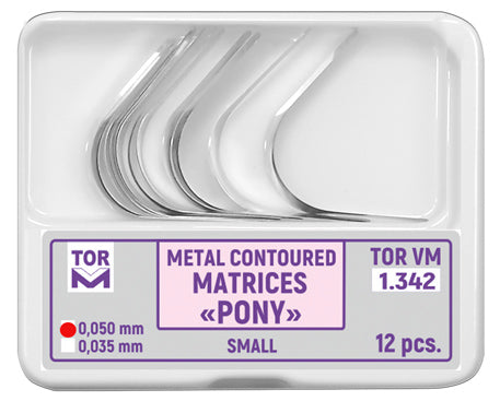 "Pony" Metal Contoured Matrices Small 12pcs medical equipment for hospital and laboratory use