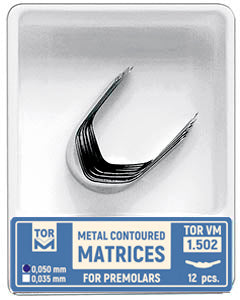 Metal Contoured Matrices for Premolars Shape 2 (Bilateral) 12pcs medical equipment for hospital and laboratory use