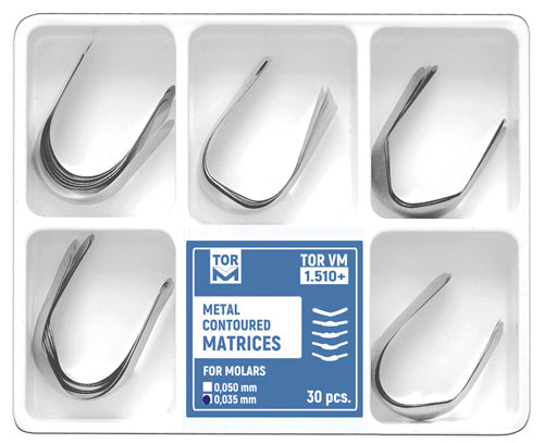 Metal Contoured Matrices for Molars 30pcs medical equipment for hospital and laboratory use
