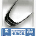 Metal Contoured Matrices for Molars Shape 5 (One Central Ledge), Elongated 12pcs medical equipment for hospital and laboratory use