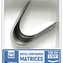 Metal Contoured Matrices for Molars Shape 7 (without Ledge), Elongated 12pcs medical equipment for hospital and laboratory use