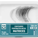 Metal Contoured Perforated Matrices Small with Ledge (Shape 1) 12pcs medical equipment for hospital and laboratory use