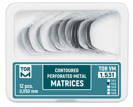 Metal Contoured Perforated Matrices Small (Shape 2) 12pcs medical equipment for hospital and laboratory use