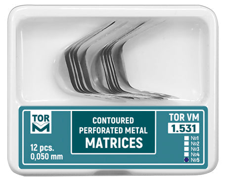 Metal Contoured Perforated Matrices Large (Shape 5) 12pcs medical equipment for hospital and laboratory use