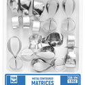 Metal Contoured Matrices for Molars Combined with Clamp Shape 2 (Two Central Ledges) 10pcs medical equipment for hospital and laboratory use