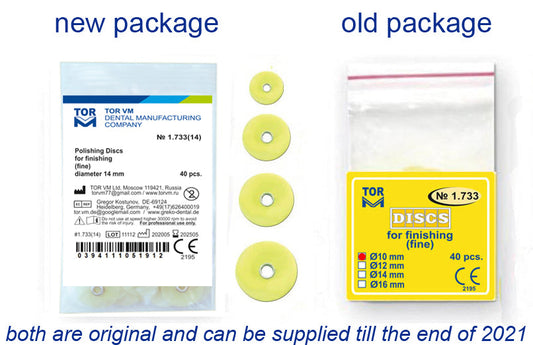 Fine Discs for Finishing with Metal Connector, 40pcs medical equipment for hospital and laboratory use