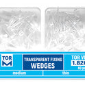 Fixing Transparent Plastic Wedges 80pcs medical equipment for hospital and laboratory use