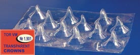 Transparent Crowns for Coronal Part of Incisors 12pcs per Plate medical equipment for hospital and laboratory use