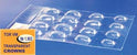 Transparent Crowns for Frontal Surface of Incisors 16pcs per Plate medical equipment for hospital and laboratory use