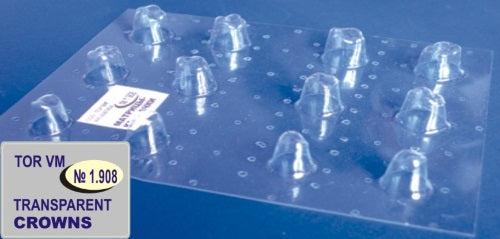 Transparent Crowns for Molars and Premolars 12pcs per Plate medical equipment for hospital and laboratory use