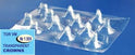 Transparent Crowns for Coronal Part of Incisors, Canines and Premolars 12pcs per Plate medical equipment for hospital and laboratory use