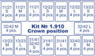 Anterior Transparent Crowns 64pcs