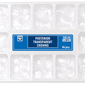 Posterior Transparent Crowns 64pcs medical equipment for hospital and laboratory use