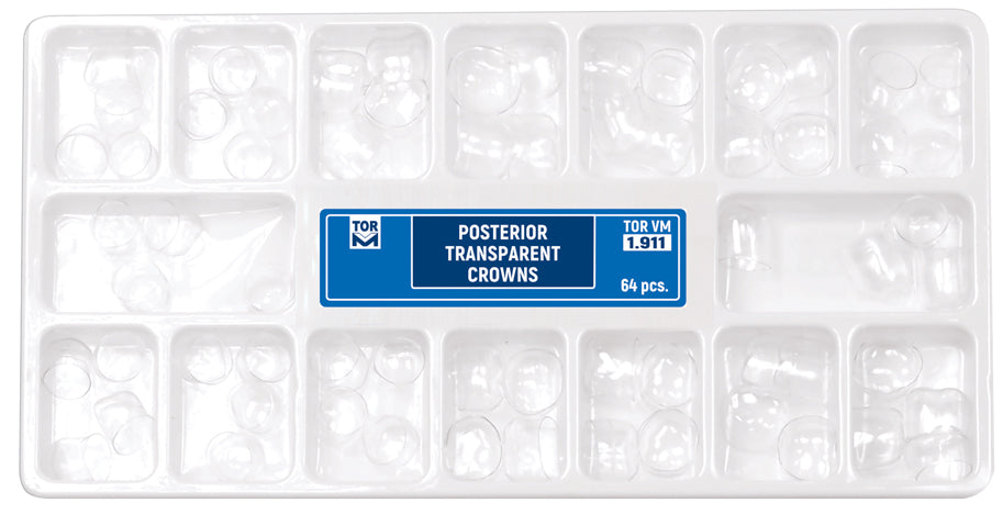 Posterior Transparent Crowns 64pcs medical equipment for hospital and laboratory use