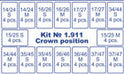 Posterior Transparent Crowns 64pcs