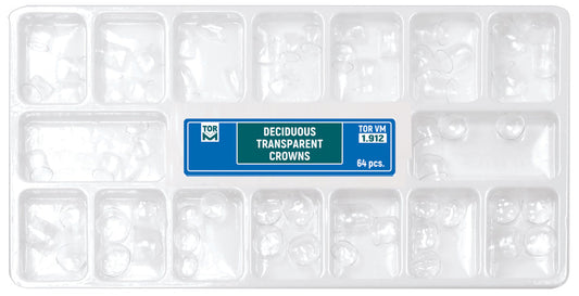 Deciduous Transparent Crowns 64pcs medical equipment for hospital and laboratory use