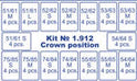 Deciduous Transparent Crowns 64pcs