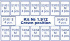 Deciduous Transparent Crowns 64pcs