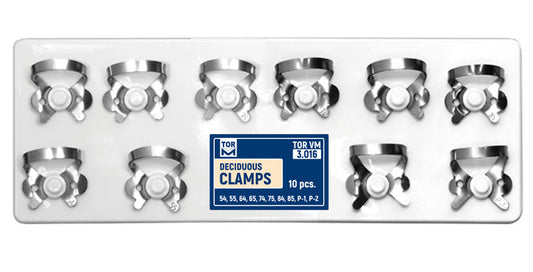 Set of Deciduous Clamps - 54, 64, 55, 65, 74, 84, 75, 85, P-1, P-2 medical equipment for hospital and laboratory use