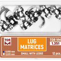 Lug Matrices Small with Ledge 12pcs