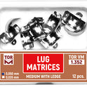 Lug Matrices Medium with Ledge 12pcs