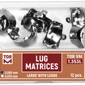 Lug Matrices Super Large with Ledge 12pcs