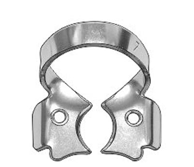 Clamp 7 (Winged Clamp with Flat Horizontal "Jaws", for Large Molars with Pronounced Contour Height) medical equipment for hospital and laboratory use