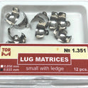Lug Matrices Small with Ledge 12pcs