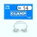 Clamp 14 (Winged Clamp with Angular "Jaws", for Molars with Damaged Coronal Part Or Mesial Paries)