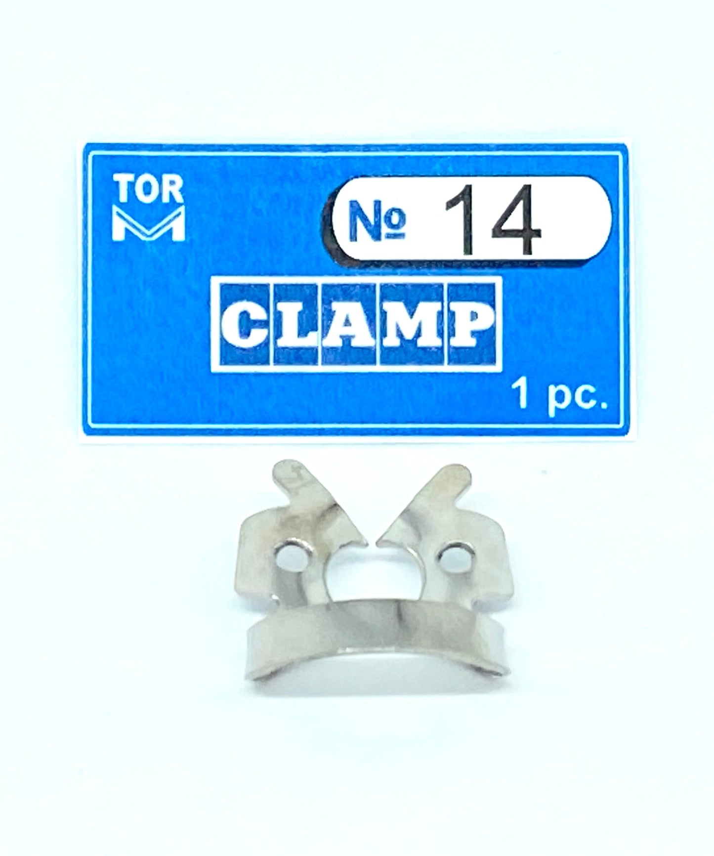 Clamp 14 (Winged Clamp with Angular "Jaws", for Molars with Damaged Coronal Part Or Mesial Paries)