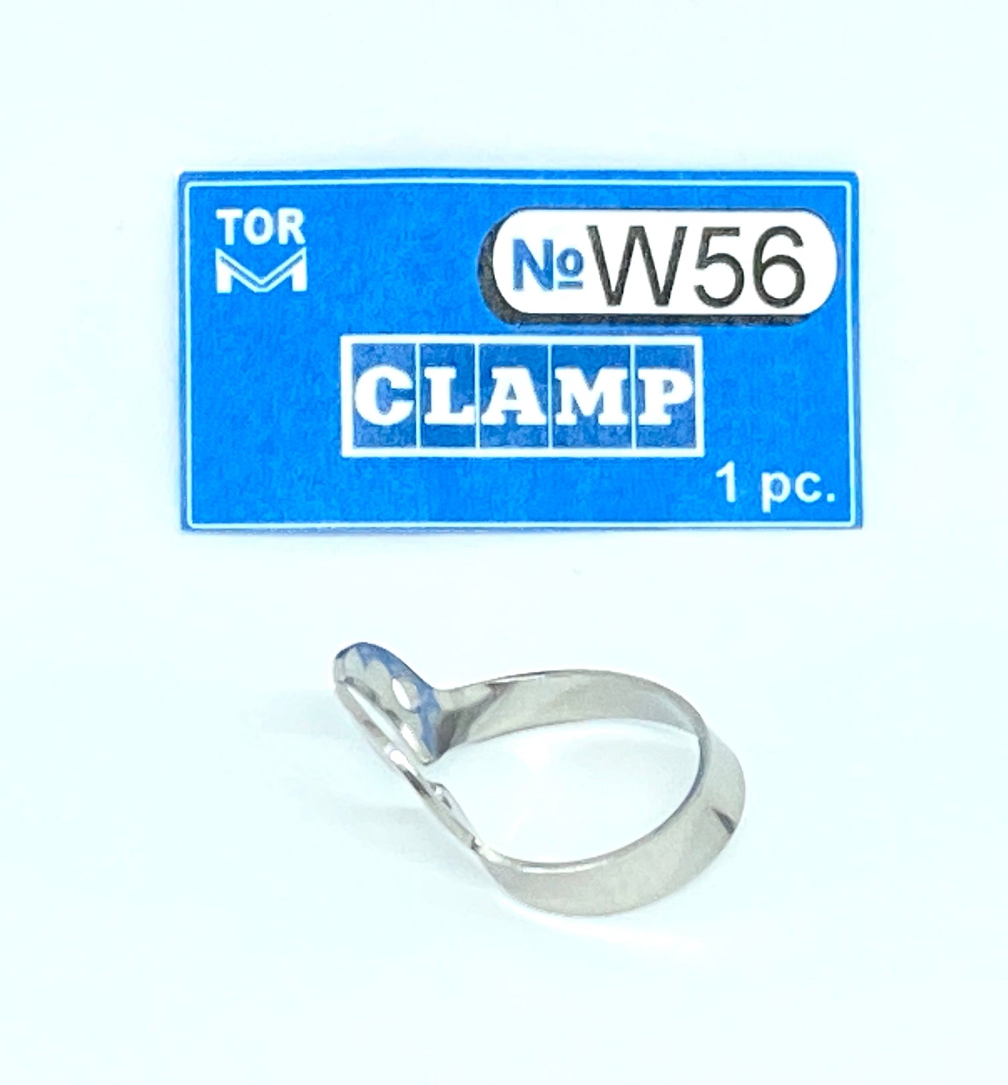 Clamp W56 (Wingless Clamp with Rigid Angular "Jaws", for Large Lower Molars (Festooned Jaws for Molars' Roots)