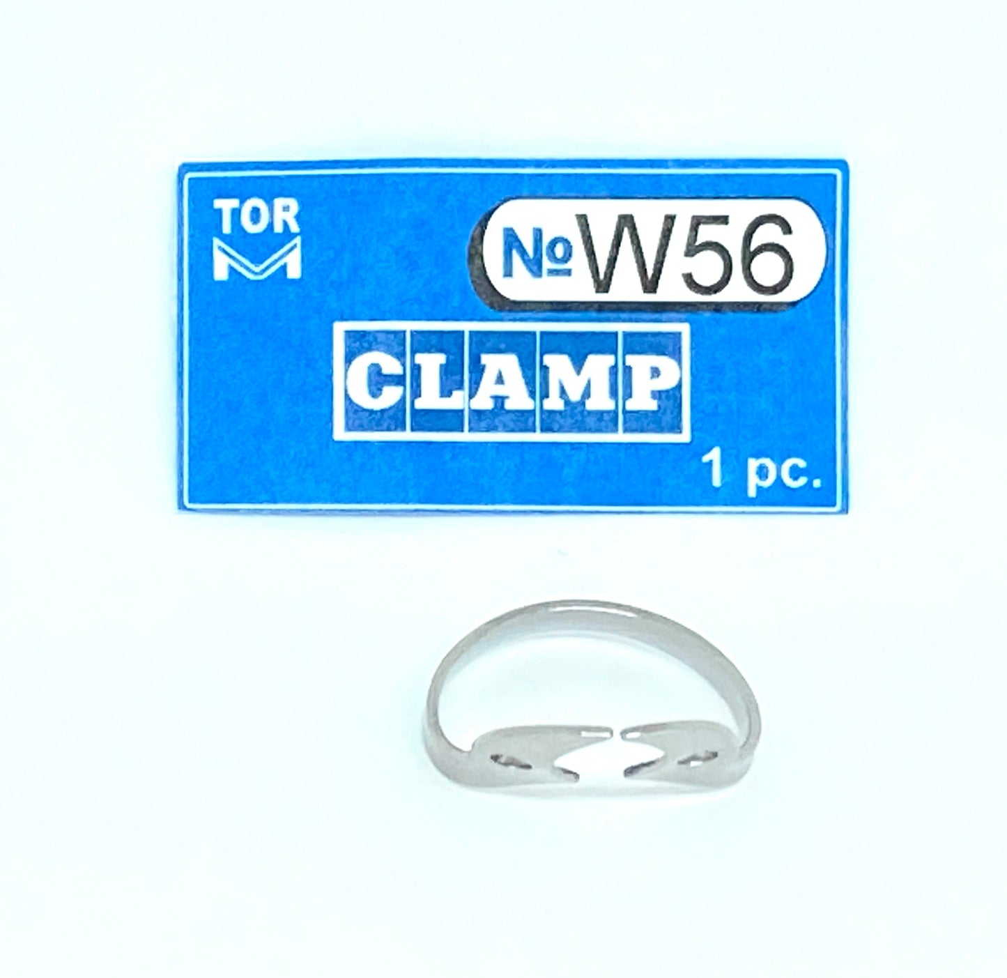 Clamp W56 (Wingless Clamp with Rigid Angular "Jaws", for Large Lower Molars (Festooned Jaws for Molars' Roots)