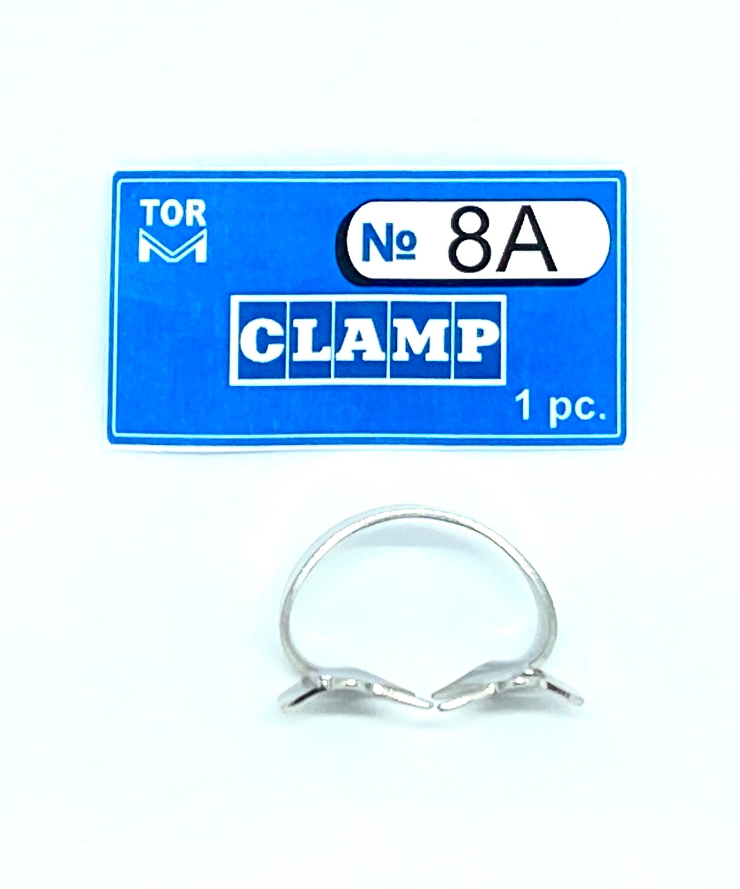 Clamp 8A (with Rigid Angular "Jaws", for Upper and Lower Molars with Almost Absent Crown Part)