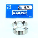 Clamp 8A (with Rigid Angular "Jaws", for Upper and Lower Molars with Almost Absent Crown Part)