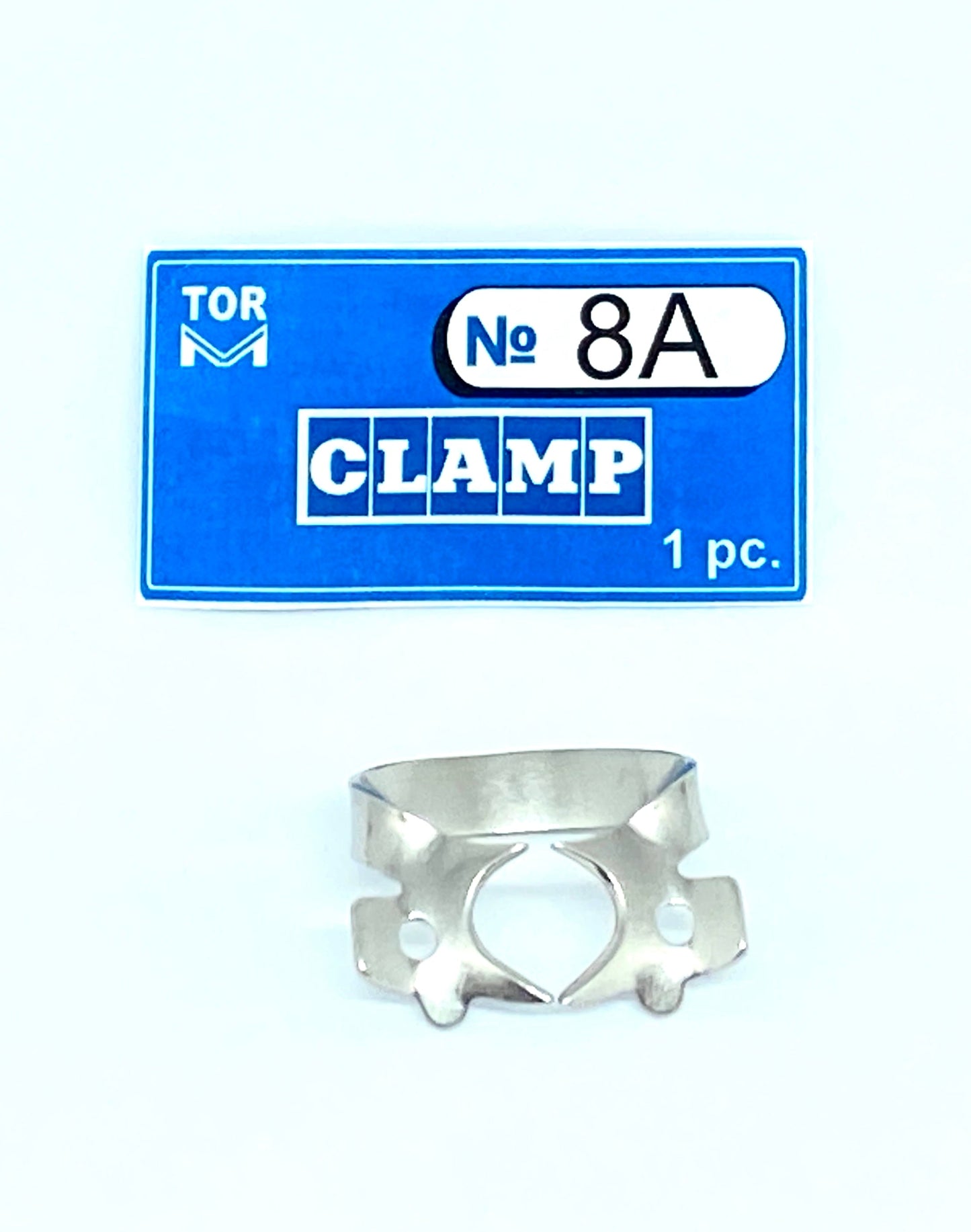 Clamp 8A (with Rigid Angular "Jaws", for Upper and Lower Molars with Almost Absent Crown Part)